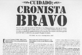 Cronista bravo (entrevista) Cronista bravo (entrevista)
