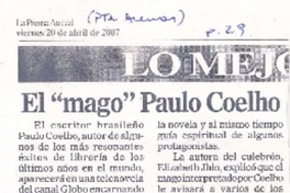 El "mago" Paulo Coelho El "mago" Paulo Coelho