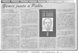 Gemir junto a Pablo