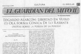 Edgardo Alarcón: Libertad en vuelo (1) ola forma cónica de lo rasante Edgardo Alarcón: Libertad en vuelo (1) ola forma cónica de lo rasante