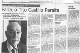 Falleció Tito Castillo Peralta Falleció Tito Castillo Peralta