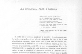 "La colmena": olor a miseria "La colmena": olor a miseria