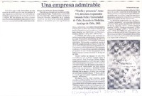 Una empresa admirable
