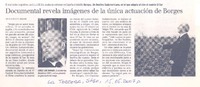 Documental revela imágenes de la única actuación de Borges