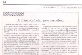 Solar, Francisca Solar, Francisca