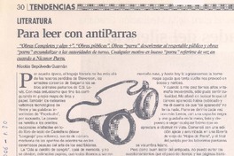 Para leer con antiParras Para leer con antiParras