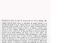 Recuerdos de cuarto de siglo