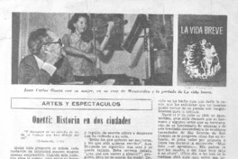 Onetti; historia en dos ciudades Onetti; historia en dos ciudades