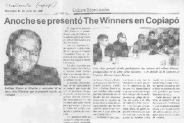 Anoche se presentó The Winners en Copiapó Anoche se presentó The Winners en Copiapó