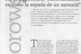 "La inteligencia femenina es como la espada de un samurái" (entrevista)
