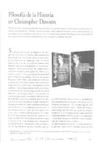 Filosofía de la historia en Christopher Dawson