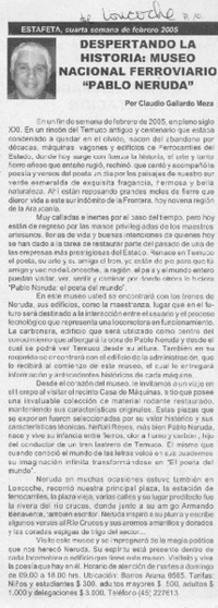 Despertando la historia