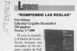 "Rompiendo las reglas"  [artículo]