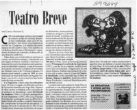 Teatro breve  [artículo] Carola Oyarzún L.