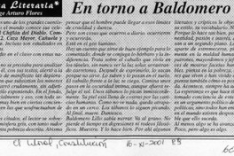 En torno a Baldomero Lillo  [artículo] Jorge Arturo Flores