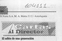 El adiós de una generación