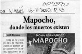 Mapocho, donde los muertos existen  [artículo] Jordi Berenguer