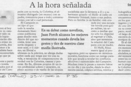 A la hora señalada  [artículo] Guillermo Cádiz