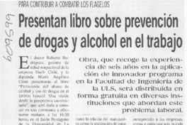 Presentan libro sobre prevención de drogas y alcohol en el trabajo