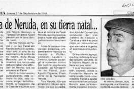 Una casa de Neruda, en su tierra natal  [artículo]