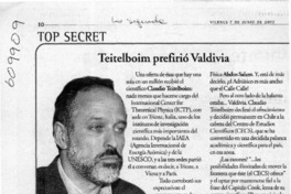 Teitelboim prefirió Valdivia  [artículo]