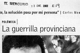 La guerrilla provinciana  [artículo]