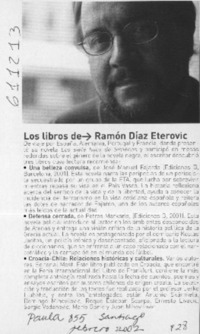 Los libros de Ramón Díaz Eterovic  [artículo]
