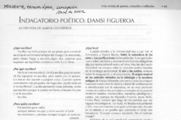 Indagatorio poético, Damsi Figueroa