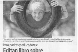 Editan libro sobre sexualidad infantil  [artículo]