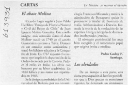 El abate Molina  [artículo] Pedro Godoy P.