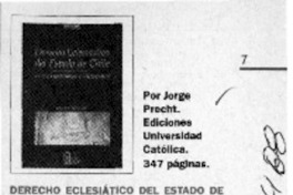 Derecho eclesiástico del Estado de Chile  [artículo]