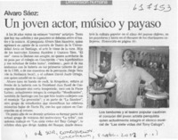 Un joven actor, músico y payaso  [artículo]