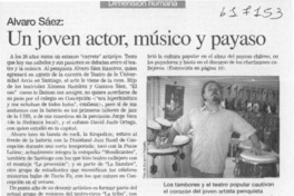 Un joven actor, músico y payaso  [artículo]