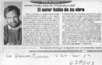 El autor habla de su obra  [artículo]