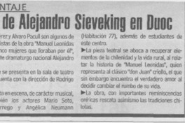 Obra de Alejandro Sieveking en Duoc  [artículo]