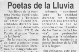Poetas de la lluvia  [artículo]