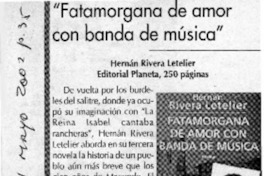 "Fatamorgana de amor con banda de música"  [artículo]