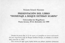 Presentación del libro "Homenaje a Roque Esteban Scarpa"