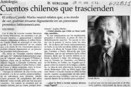 Cuentos chilenos que trascienden Cuentos chilenos que trascienden