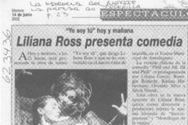 Liliana Ross presenta comedia Liliana Ross presenta comedia