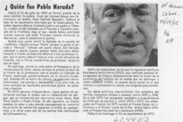 ¿Quién fue Pablo Neruda?