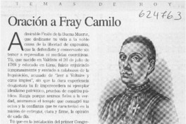 Oración a Fray Camilo Oración a Fray Camilo