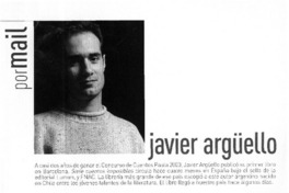 Javier Argüello  [artículo] X. H.