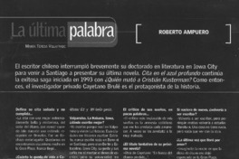 La última palabra  [artículo] María Teresa Villafrade