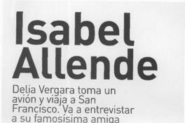 Isabel Allende  [artículo] Delia Vergara