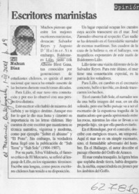 Escritores marinistas  [artículo] Nahún Díaz