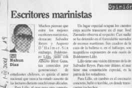 Escritores marinistas  [artículo] Nahún Díaz