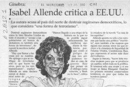 Isabel Allende critica a EE.UU.  [artículo]