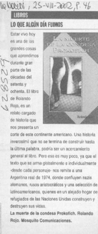 Lo que algún día fuimos Lo que algún día fuimos