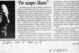 "Por siempre Manns"  [artículo]